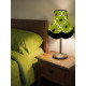 Green Retro Floral Fabric Scalloped Bottom Lampshades
