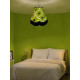 Green Retro Floral Fabric Scalloped Bottom Lampshades