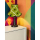 Green Retro Floral Modern Fabric Scalloped Bottom Lampshades