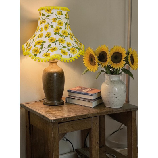 Yellow Sunflower Fabric Lampshades