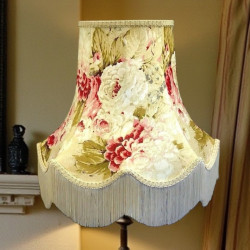 Chintz Floral Cream Scalloped Lampshade