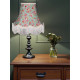Green Floral Fabric Lampshades