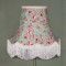 Green Floral Fabric Lampshades
