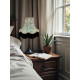 Grey and Black Floral Fabric Lampshades