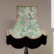 Grey and Black Floral Fabric Lampshades