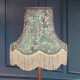 Grey and Cream Floral Fabric Lampshades