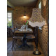 Grey Floral Fabric Lampshades