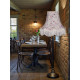 Lilac Floral Fabric Lampshades