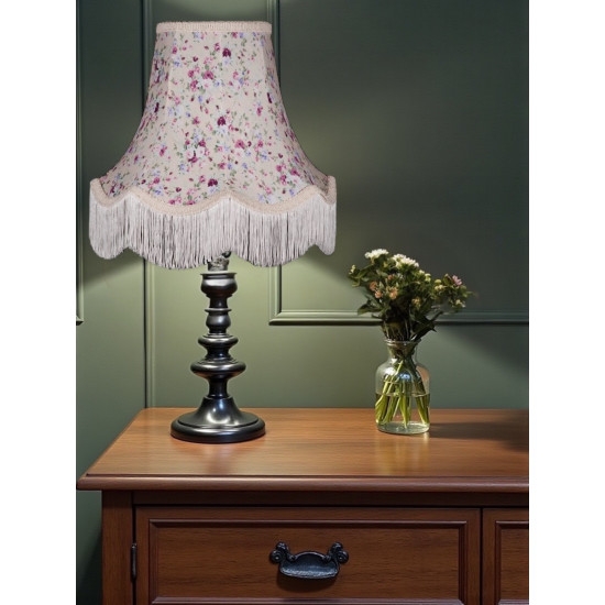 Lilac Floral Fabric Lampshades