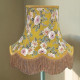 Mustard Floral Gold Fabric Lampshades