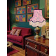 Pink and Navy Blue Floral Fabric Lampshades
