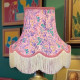 Pink Floral Fabric Lampshades