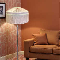 Baby Pink Gathered Tiffany Lampshades