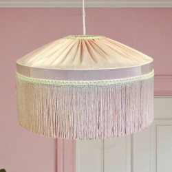 Baby Pink Gathered Tiffany Lampshades