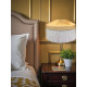 Corn Gold and Cream Gathered Tiffany Lampshade