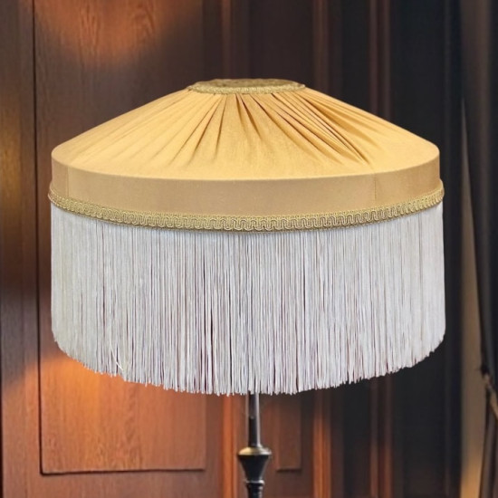 Corn Gold and Cream Gathered Tiffany Lampshade Corn Gold and Cream Gathered Tiffany Lampshade