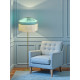 Duck Egg and Cream Gathered Tiffany Lampshade