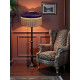 Grape Purple and Gold Gathered Tiffany Lampshade