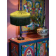 Olive Green Gathered Tiffany Lampshade