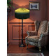 Olive Green Gathered Tiffany Lampshade