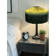 Olive Green Gathered Tiffany Lampshade