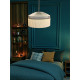 Silver Grey Gathered Tiffany Lampshades