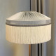 Silver Grey Gathered Tiffany Lampshades Silver Grey Gathered Tiffany Lampshades