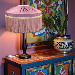 Wisteria Purple Gathered Tiffany Lampshade