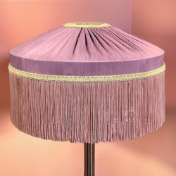 Wisteria Purple Gathered Tiffany Lampshade