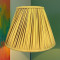Antique Gold Gathered Fabric Tapered Empire Lampshade