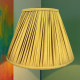 Antique Gold Gathered Fabric Tapered Empire Lampshade Antique Gold Gathered Fabric Tapered Empire Lampshade
