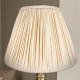 Cream Gathered Fabric Tapered Empire Lampshade Cream Gathered Fabric Tapered Empire Lampshade