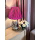 Fuchsia Pink Gathered Fabric Lampshade