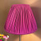 Fuchsia Pink Gathered Fabric Lampshade