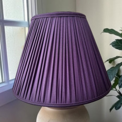 Grape Purple Gathered Fabric Lampshade Grape Purple Gathered Fabric Lampshade