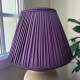Grape Purple Gathered Fabric Lampshade Grape Purple Gathered Fabric Lampshade