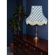 Cornflower Blue Gingham Check Scalloped Fabric Lampshades