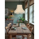 Natural Cream Gingham Check Fabric Lampshades