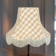 Natural Cream Gingham Check Fabric Lampshades