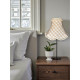 Natural Cream Gingham Check Pom Pom Fabric Lampshades