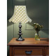Pampas Green Gingham Check Modern Fabric Lampshades