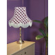 Purple Gingham Check Fabric Lampshades