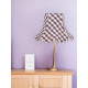 Purple Gingham Check Modern Fabric Lampshades