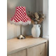 Rouge Red Gingham Check Fabric Lampshades
