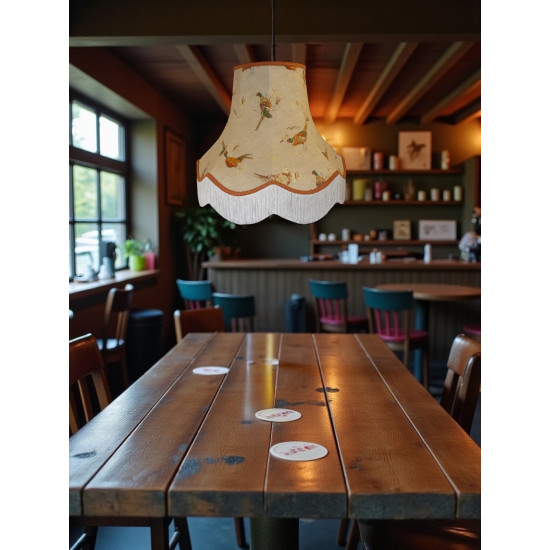 Pheasant Design Fabric Lampshades