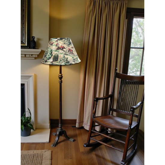Sanderson Tally Ho Hunting Scene Tapered Empire Fabric Lampshades