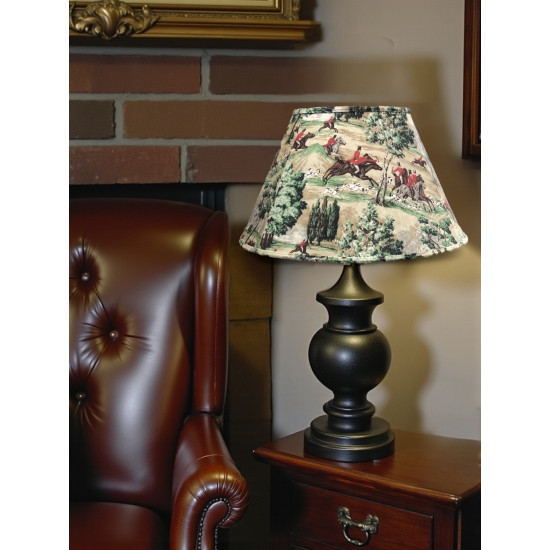 Sanderson Tally Ho Hunting Scene Tapered Empire Fabric Lampshades