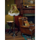 Tally Ho Hunting Scene Fabric Lampshades