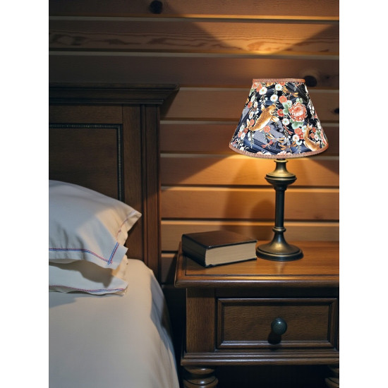 Oriental Koi Carp and Orange Fabric Tapered Empire Lampshade