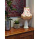 Oriental Ivory and Gold Koi Carp Fabric Lampshades
